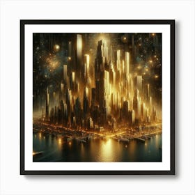 Futuristic Cityscape 141 Art Print