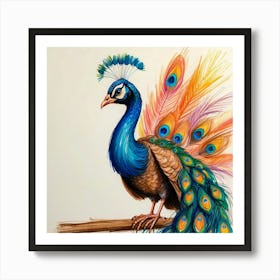 Peacock 51 Art Print