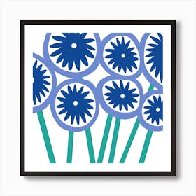 Blue flower Art Print