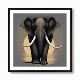 Elephant Canvas Print Art Print