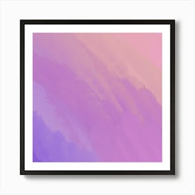 Abstract Purple Sky at Twilight Art Print