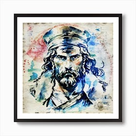 Portrait Of A Warrior Art Print