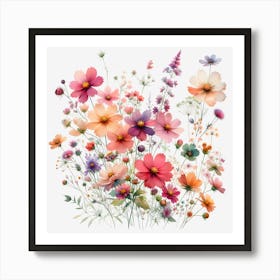 Boho Flowers 14 Poster