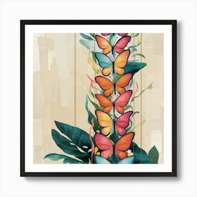 Butterfly Tower Art Print