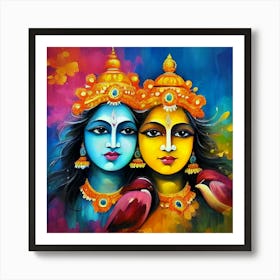 Lord Krishna 5 Art Print