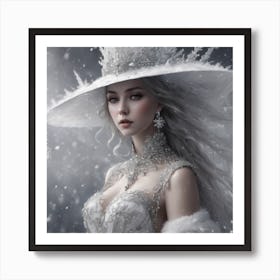 Snow Girl Art Print