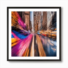 New York City At Night 2 Art Print