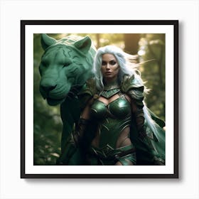 Elven Warrior Art Print