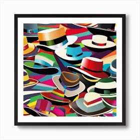 Hats hats 1 Art Print