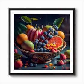 Fruit Bowl 3 Art Print