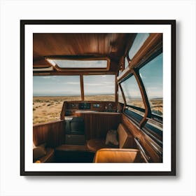 Interior Of A Bus Art Print