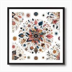 Floral patterns 3 Art Print