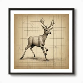 Deer! 20 Art Print