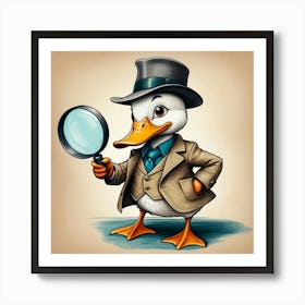 Detective Duck 25 Art Print