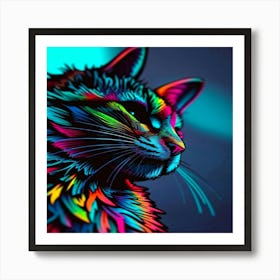 Feline Creative Cat Illustration 52 1 Art Print