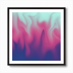 Pink Purple Blue Teal Smoke Marble Swirl Liquid Mystic Contemporary Alcohol Ink Water Texture - Digital Painting Art Print