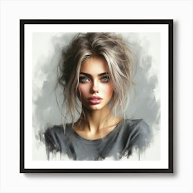 Portrait Of A Girl 12 Art Print