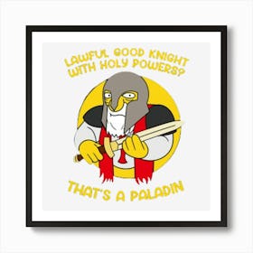 Paladin Art Print
