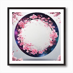 Sakura Blossom Frame Art Print