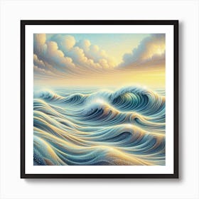 Sea waves 1 Art Print