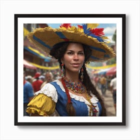 Mexican Woman 7 Art Print