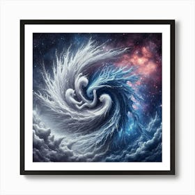 Angels In The Sky Art Print