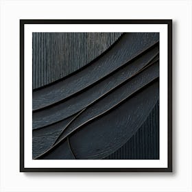 'Black Wood' Art Print