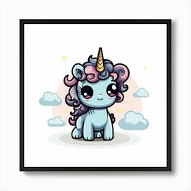 Cute Unicorn 265 Art Print