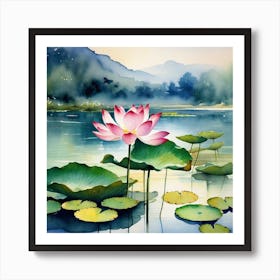 Lotus Flower 55 Art Print