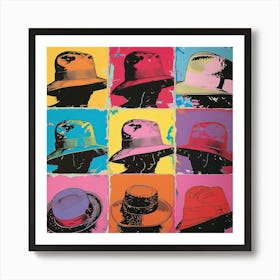 Hats Pop Art 3 Art Print