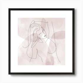 Boho art, calligraphy, face art, Scandinavian art, modern art, fine art.22 Art Print