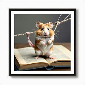 Hamster On Rope 1 Poster