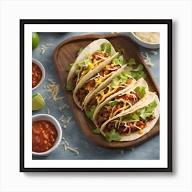 Mexican Tacos Art Print