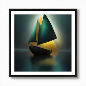 Sailboat In The Water Art Print