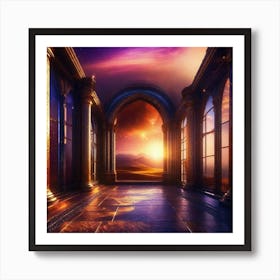 Room With Arches Art Print