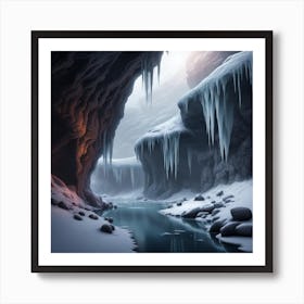 Ice Cave Art Print