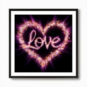 Love In Heart Art Print