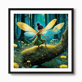 Fairy In The Forest Art Print