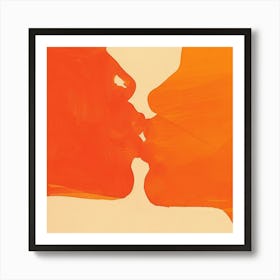 Kissing Couple Art Print