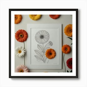 Gerbera Daisies Art Print