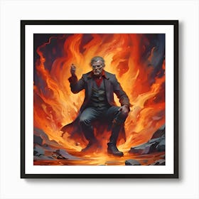 Lost gamble with the devil 2 Art Print