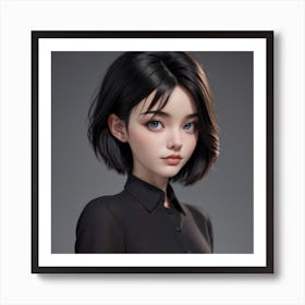 Asian Girl Art Print