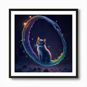 Cat Galaxy (90) 1 Art Print