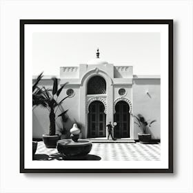 Courtyard Of The Hotel Art Print