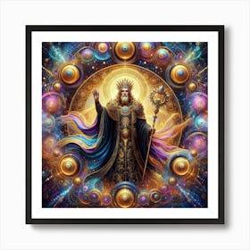 King Of Gods Art Print