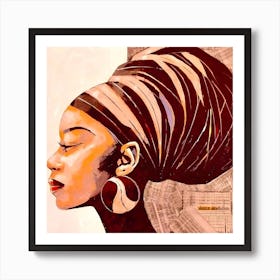 African American Woman Canvas Print Art Print