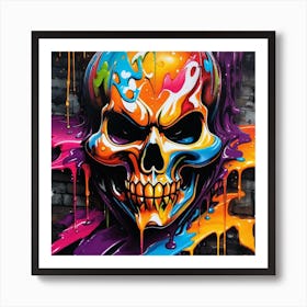 Skull Painting Art Print