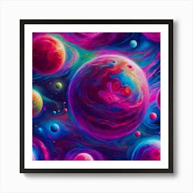 Surreal SpaceArt Art Print