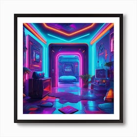 Neon Room Art Print