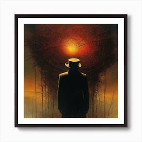 Man In A Top Hat Art Print